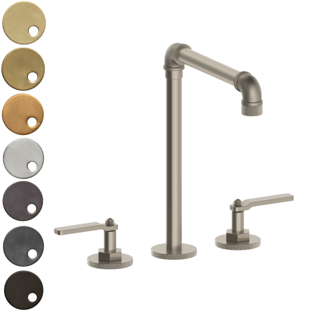 The Watermark Collection Kitchen Tap Polished Chrome The Watermark Collection Elan Vital 3 Hole Kitchen Set