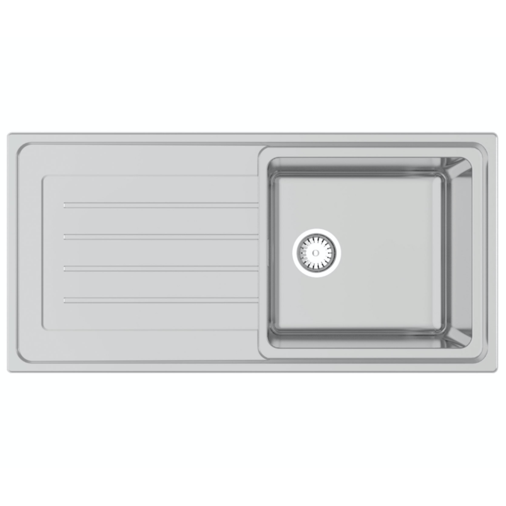 Burns and Ferrall Kitchen Sinks Burns & Ferrall Classic Delta Single Sink with Drainer | 430mm