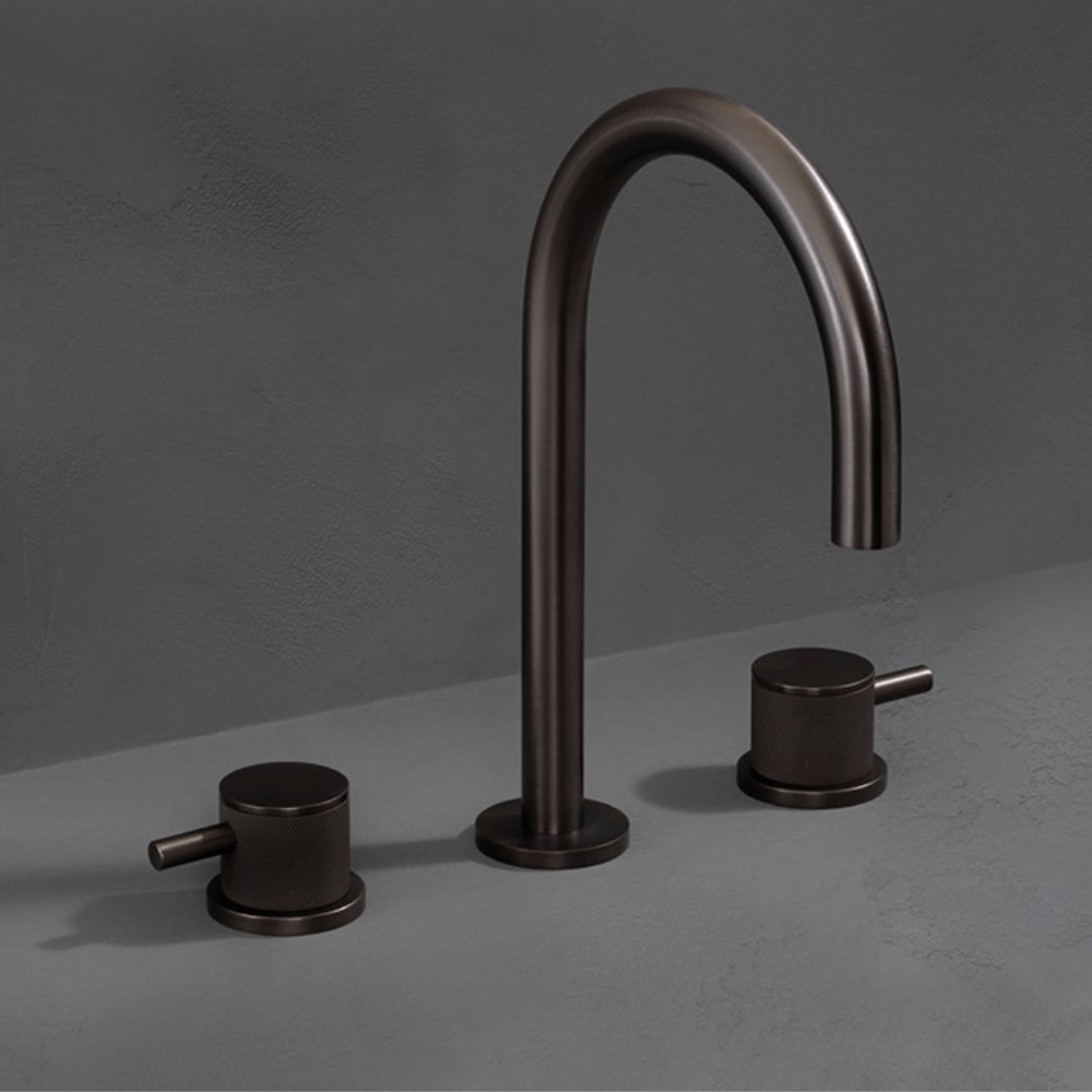 The Watermark Collection Basin Taps Polished Chrome The Watermark Collection Titanium 3 Hole Basin Set