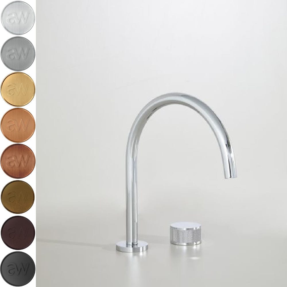 Astra Walker Kitchen Taps Astra Walker Assemble Progressive Gooseneck Hob Mixer Set | Dial Handle