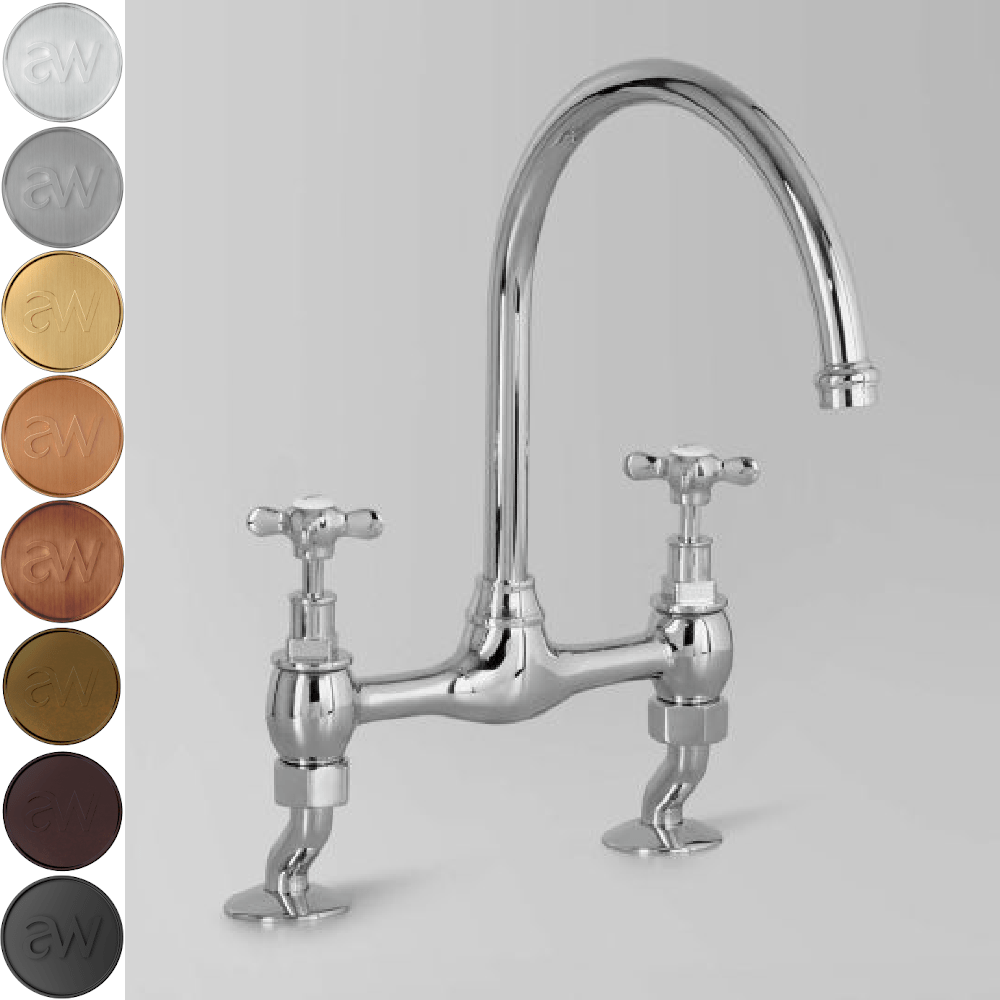 Astra Walker Kitchen Taps Astra Walker Olde English Gooseneck Sink Set