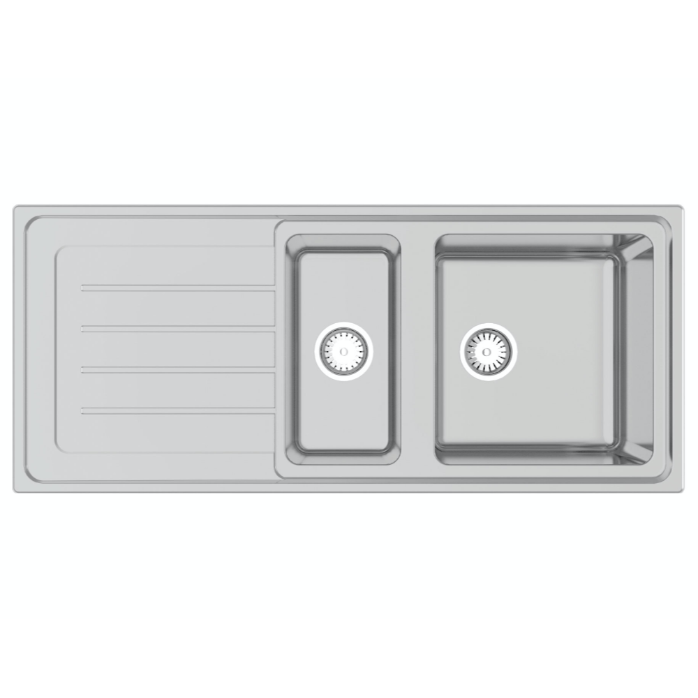 Burns and Ferrall Kitchen Sinks Burns & Ferrall Classic Delta Double Sink with Drainer | 200 + 380mm