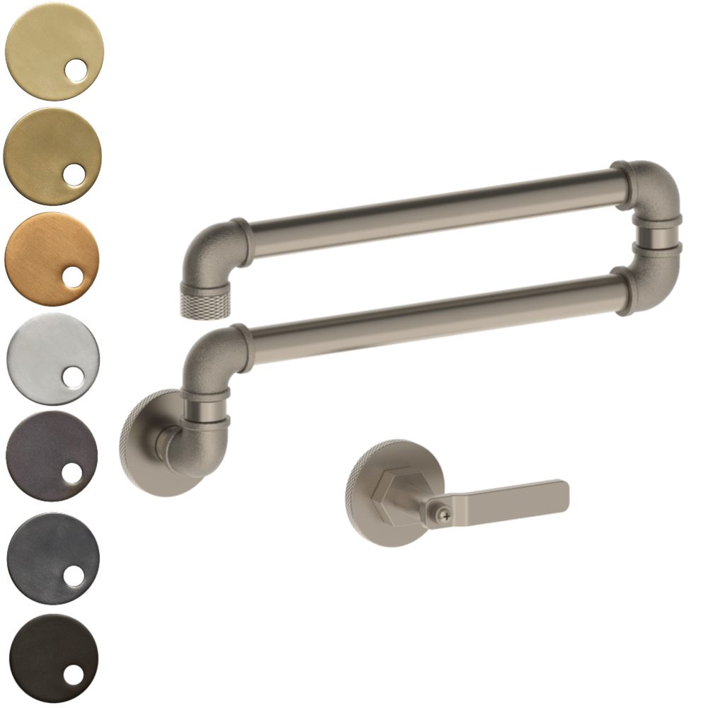 The Watermark Collection Kitchen Tap Polished Chrome The Watermark Collection Elan Vital Wall Mounted Articulated Kitchen Spout & Mixer