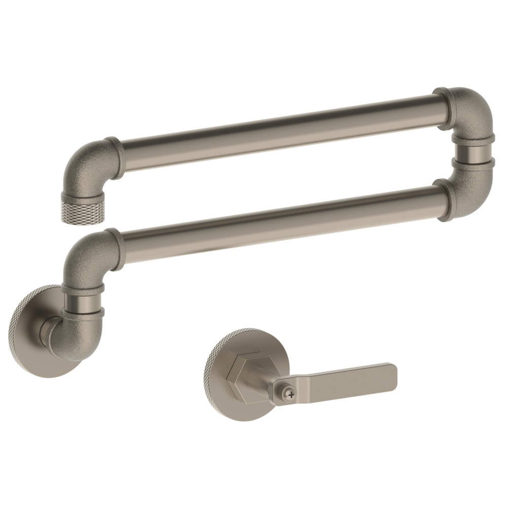 The Watermark Collection Kitchen Tap Polished Chrome The Watermark Collection Elan Vital Wall Mounted Articulated Kitchen Spout & Mixer