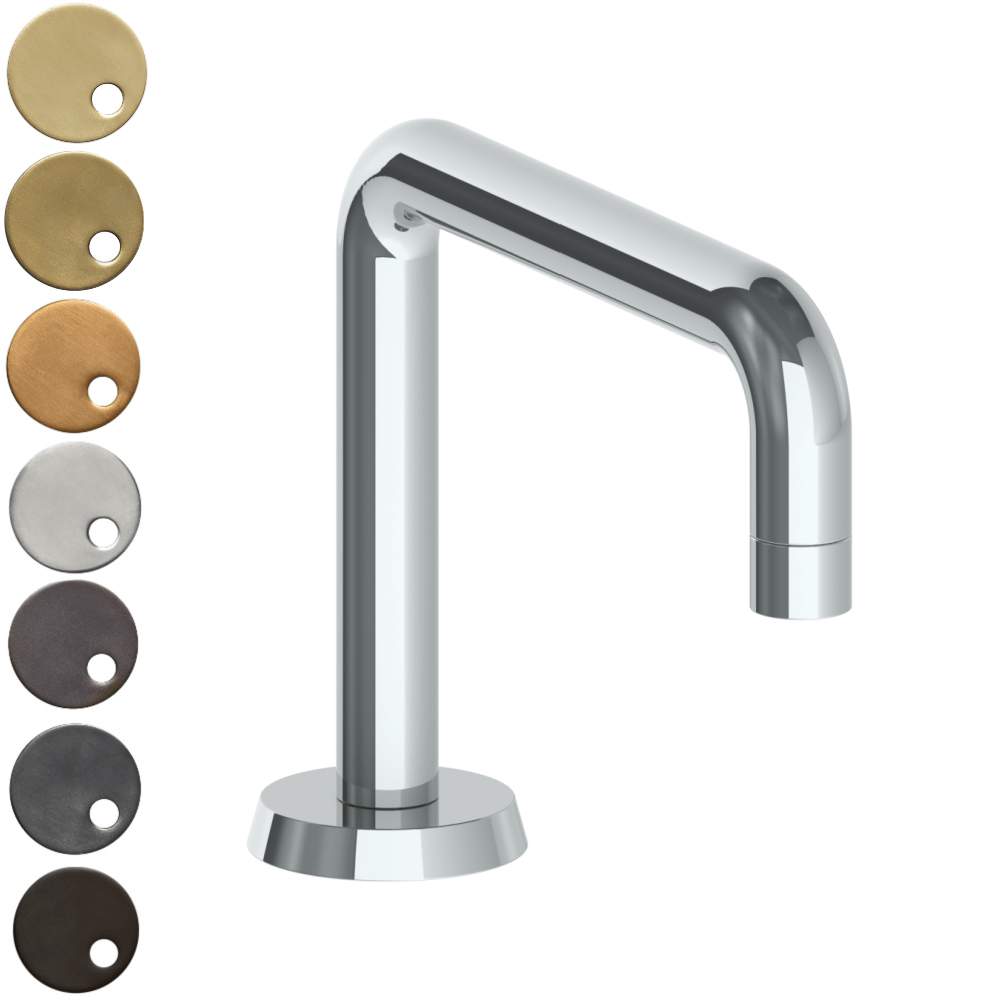 The Watermark Collection Spouts Polished Chrome The Watermark Collection Zen Hob Mounted Square Bath Spout