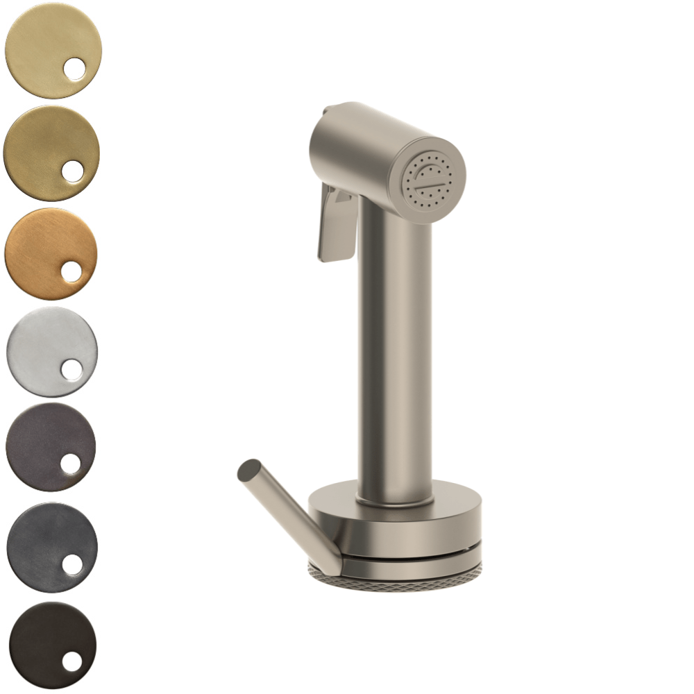 The Watermark Collection Kitchen Tap Polished Chrome The Watermark Collection Elan Vital Independent Pull Out Rinse Spray with Integrated Mixer