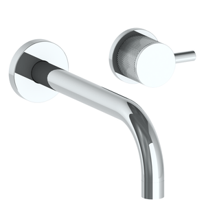 The Watermark Collection Basin Taps Polished Chrome The Watermark Collection Titanium Wall Mounted 2 Hole Basin Set with 212mm Spout