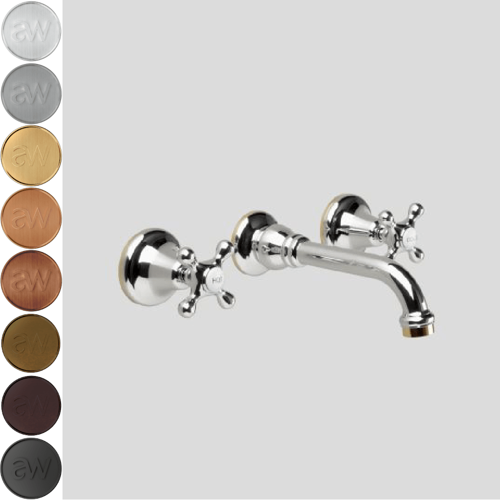 Astra Walker Basin Taps Astra Walker Hampton Wall Set with 170mm Spout