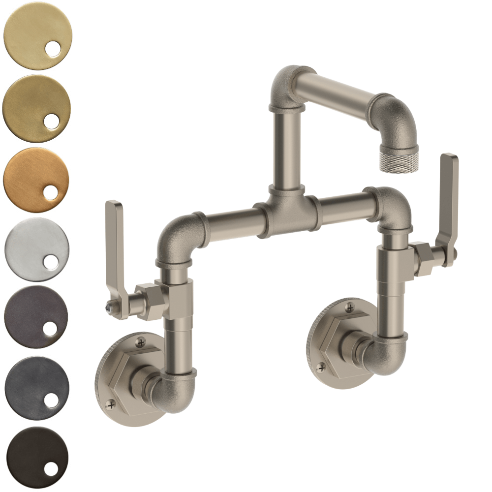 The Watermark Collection Basin Taps Polished Chrome The Watermark Collection Elan Vital  Wall Mounted Basin Tap with 235mm Swivel Spout