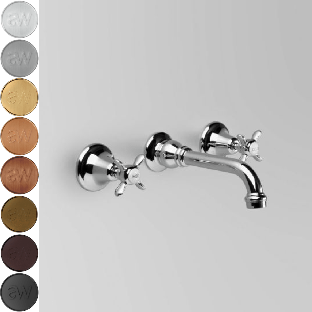 Astra Walker Basin Taps Astra Walker Olde English Wall Set with 160mm Spout