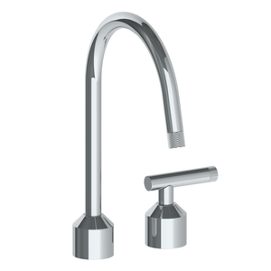 The Watermark Collection Kitchen Taps Polished Chrome The Watermark Collection Urbane 2 Hole Kitchen Set with Swan Spout | Astor Handle