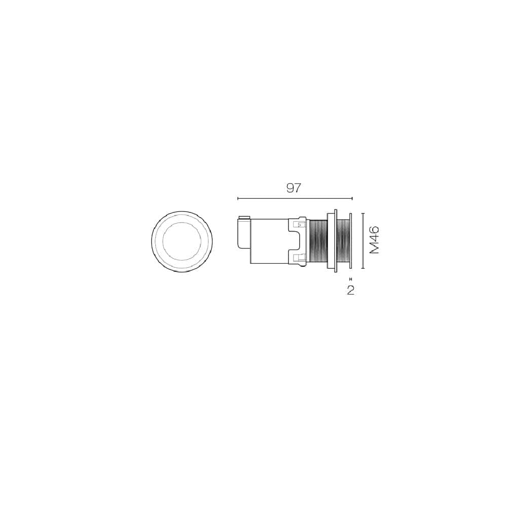 Plumbline Flush Plate Speedo Remote Button Set | Brushed Stainless