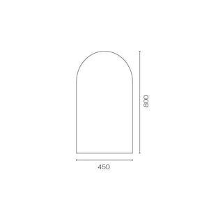 Progetto Mirrors Frame 450 Arch Mirror | Black