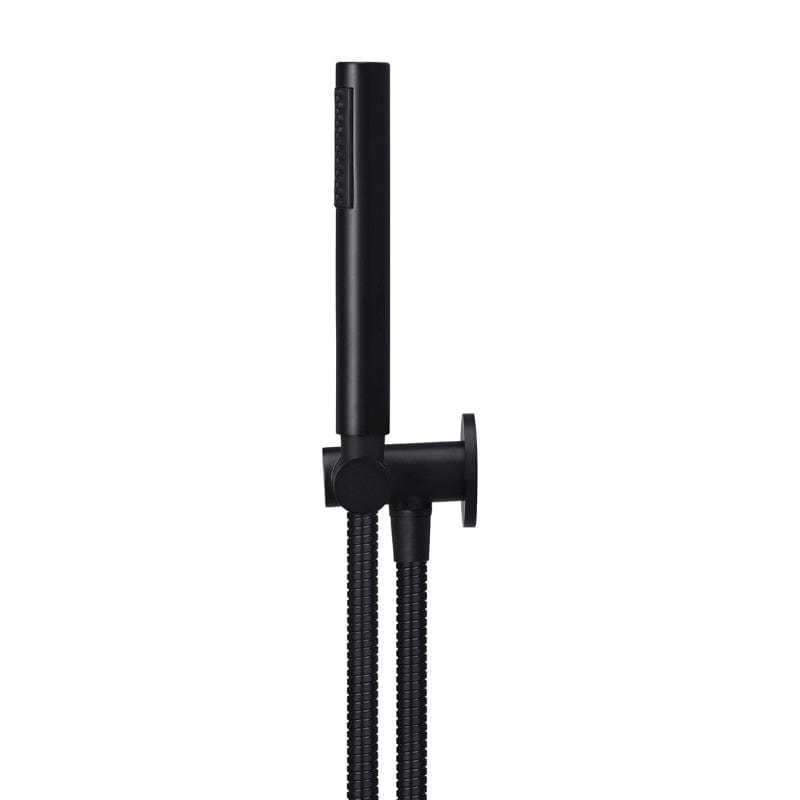 Meir Bathroom tapware Meir Round Single Function Hand Shower on Swivel Bracket | Matte Black