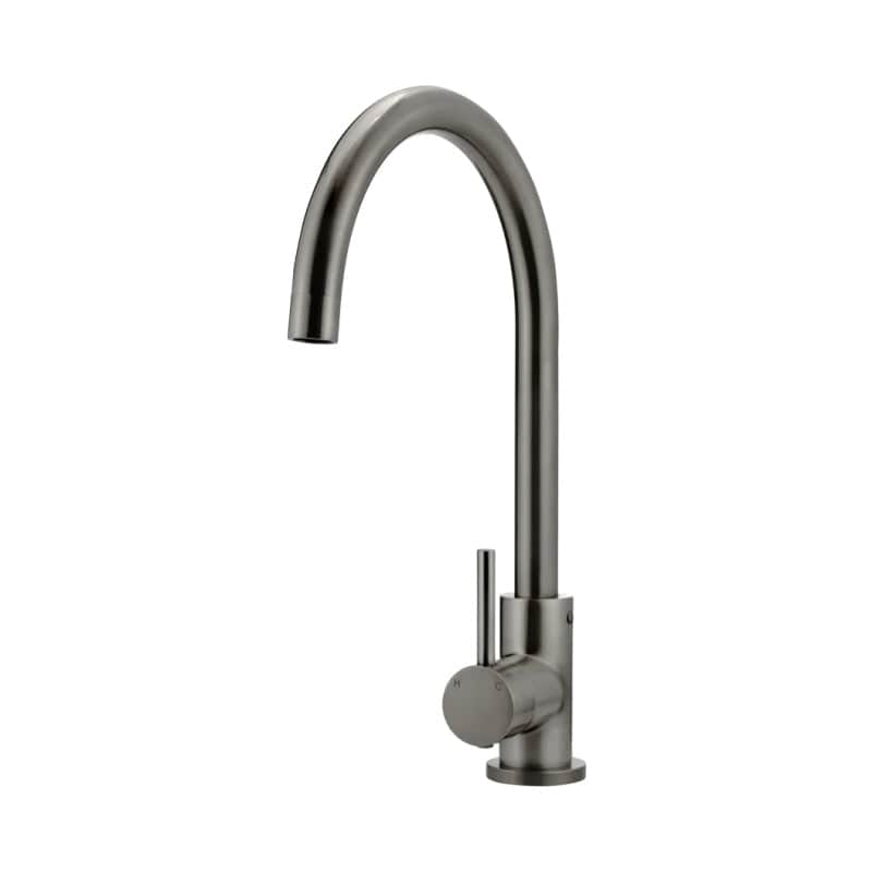 Meir Kitchen Tap Meir Round Gooseneck Kitchen Mixer | Shadow