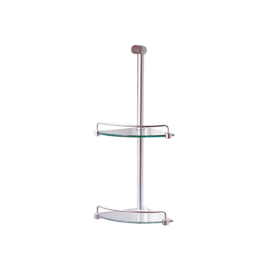 Plumbline Bathroom Accessories Progetto 2 Tier Shower Caddy | Chrome