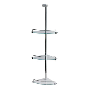 Plumbline Bathroom Accessories Progetto 3 Tier Shower Caddy | Chrome