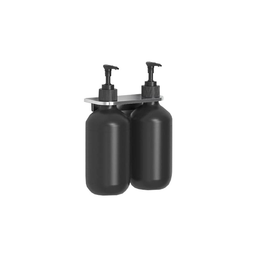 Plumbline Bathroom Accessories Universal Double Lotion Bottle Holder