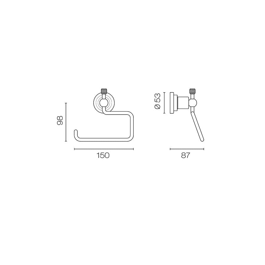 Plumbline Toilet Roll Holders Nicolazzi Arena Toilet Roll Holder