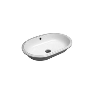 Progetto Basins Brera 55 Oval Undermount Basin | Gloss White