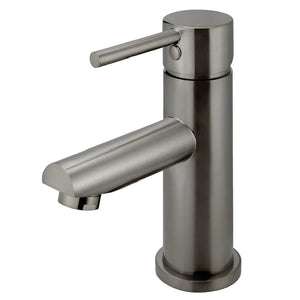 Meir Basin Taps Meir Round Basin Mixer with Straight Spout | Shadow