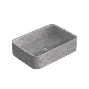 Plumbline Basins Marmo Rectangle Vessel Basin | Tundra Grey