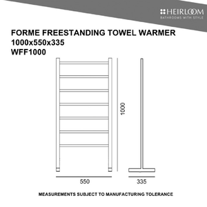 Heirloom Heated Towel Rail Heirloom Forme Freestanding Heated Towel Ladder | Polished Stainless