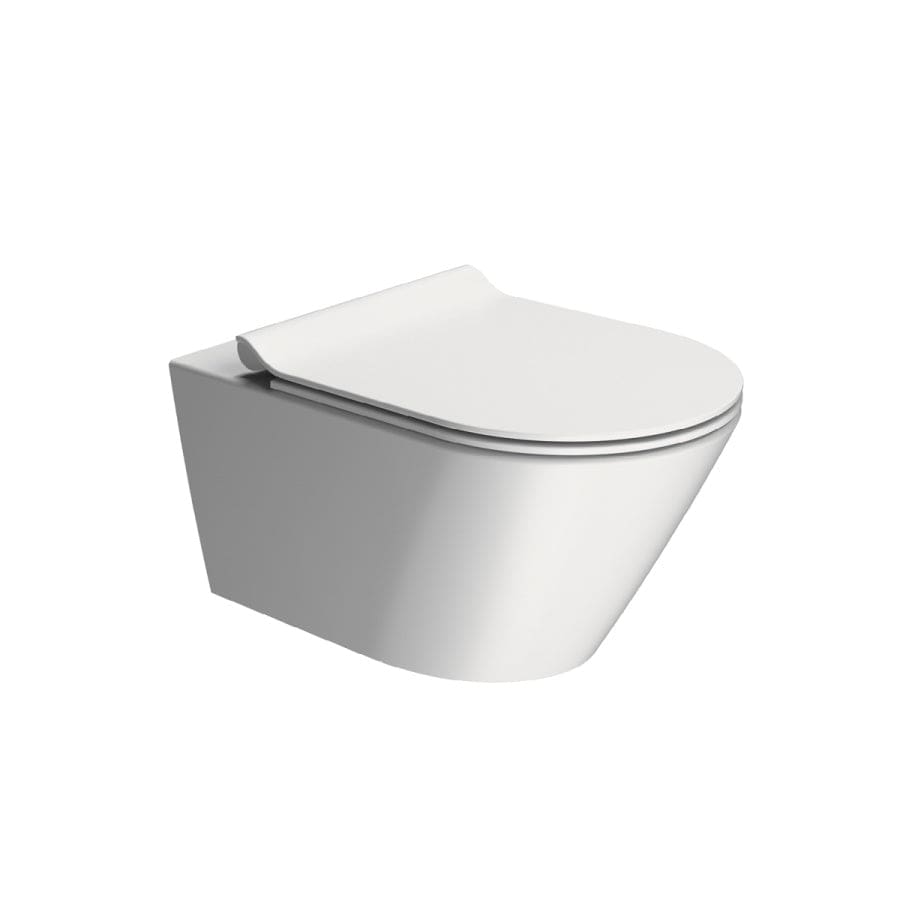 Plumbline Toilets Kube Rimless Wall Hung Toilet | Matte White