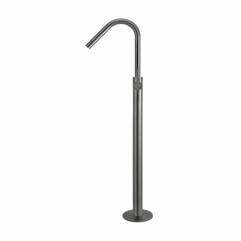 Meir Freestanding Bath Fillers Meir Round Freestanding Bath Spout & Hand Shower | Shadow