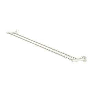 Meir Bathroom Accessories Meir Round Double Towel Rail 900mm | Brushed Nickel