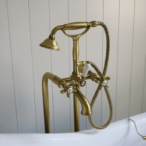 Plumbline Bath Taps Nicolazzi Regal Floor Mount Leg Set for Bath/Shower Mixer