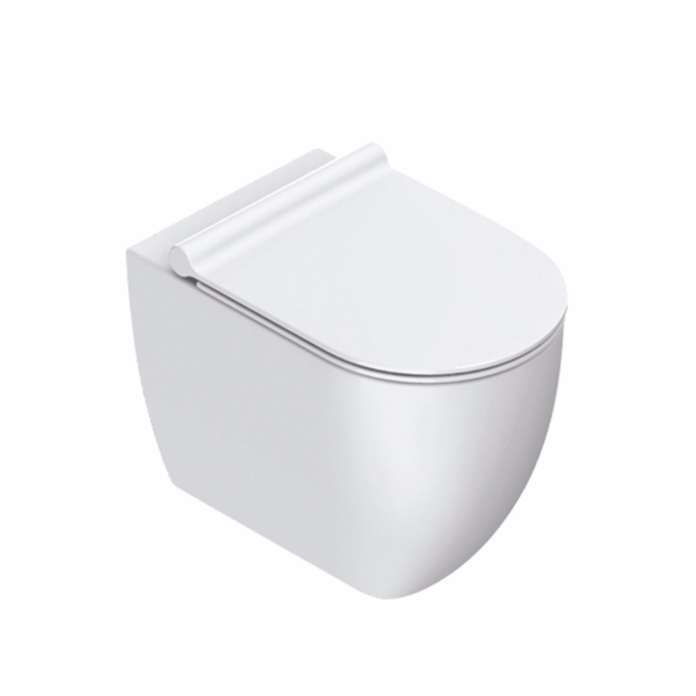 Plumbline Toilet Catalano Sfera 54 Rimless Floor Mount Toilet | Matte White