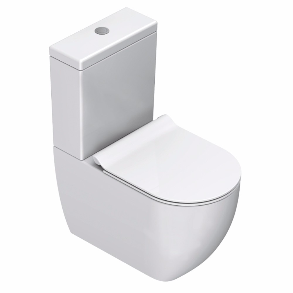Plumbline Toilet Catalano Sfera 63 Rimless Back To Wall Toilet Suite | Matte White