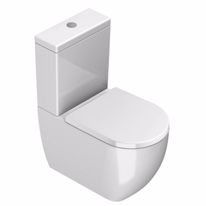 Plumbline Toilet Catalano Sfera 63 Rimless Back To Wall Toilet Suite with Thick Seat | Gloss White