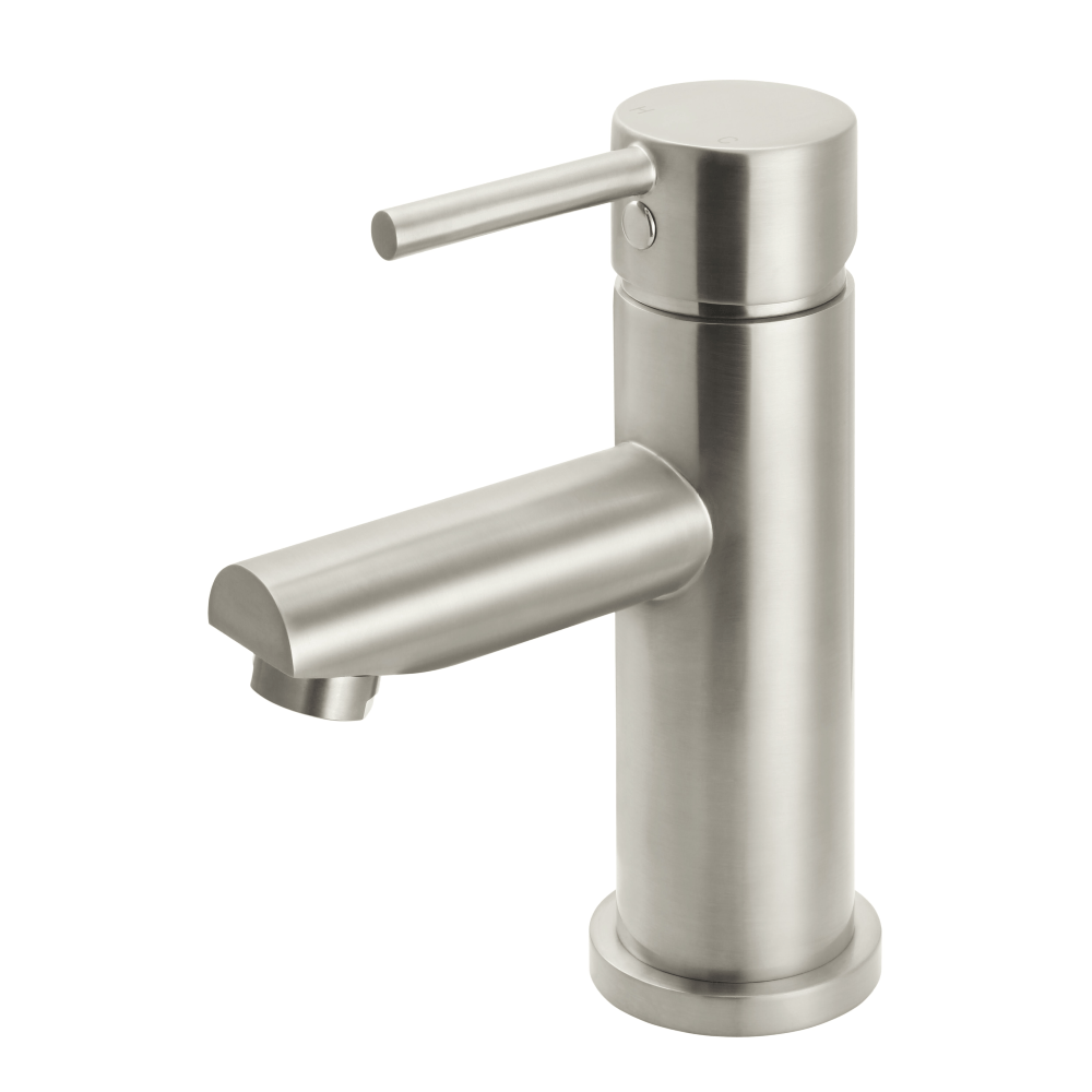 Meir Basin Taps Meir Round Basin Mixer with Straight Spout | Brushed Nickel