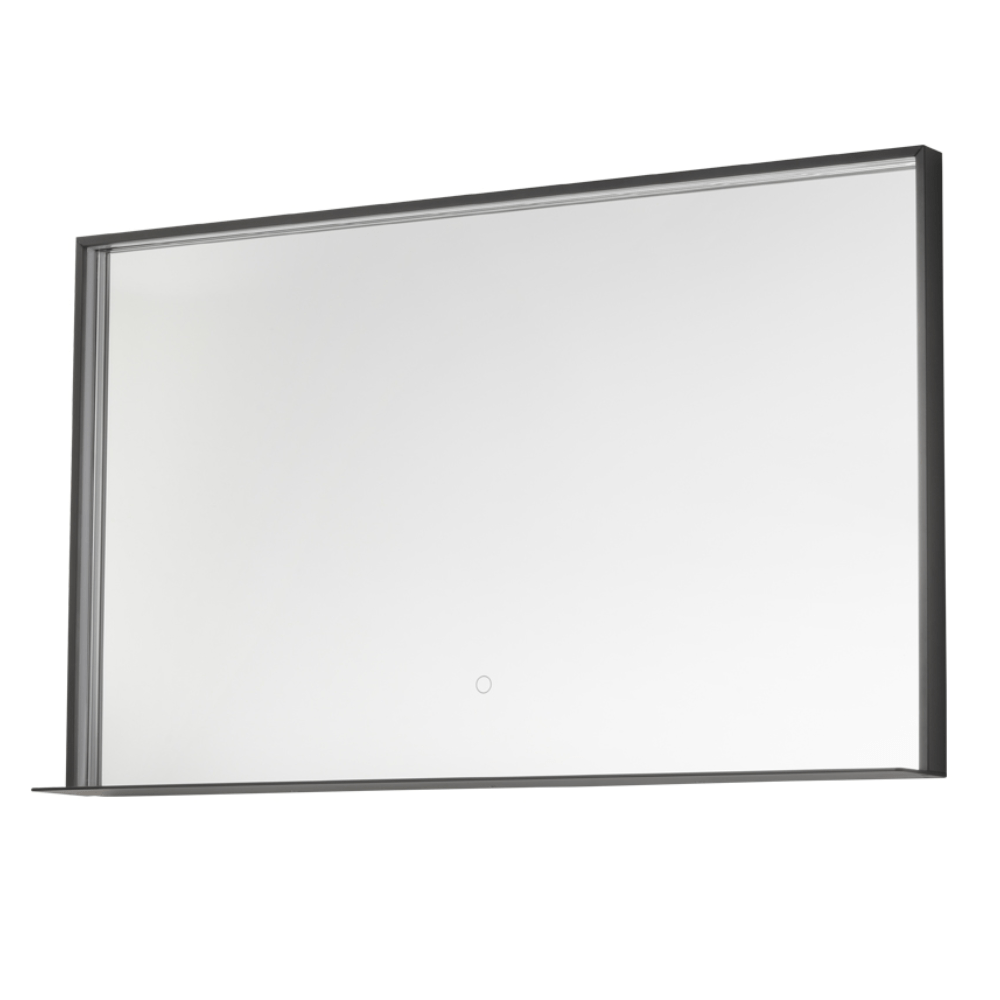 Progetto Mirrors Frame 1200 LED Mirror with Shelf | Black