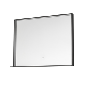 Progetto Mirrors Frame 1000 LED Mirror with Shelf | Black