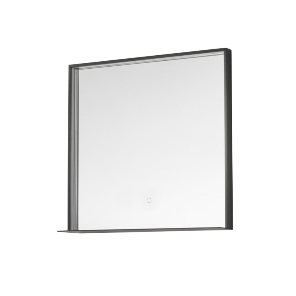 Progetto Mirrors Frame 800 LED Mirror with Shelf | Black