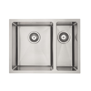 Mercer Kitchen Sinks Mercer DV Brighton Double Sink | 340 + 170mm