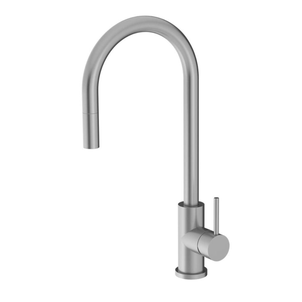 Plumbline Kitchen Tap Oli 316 Kitchen Mixer Round Spout with Pull Out Spray