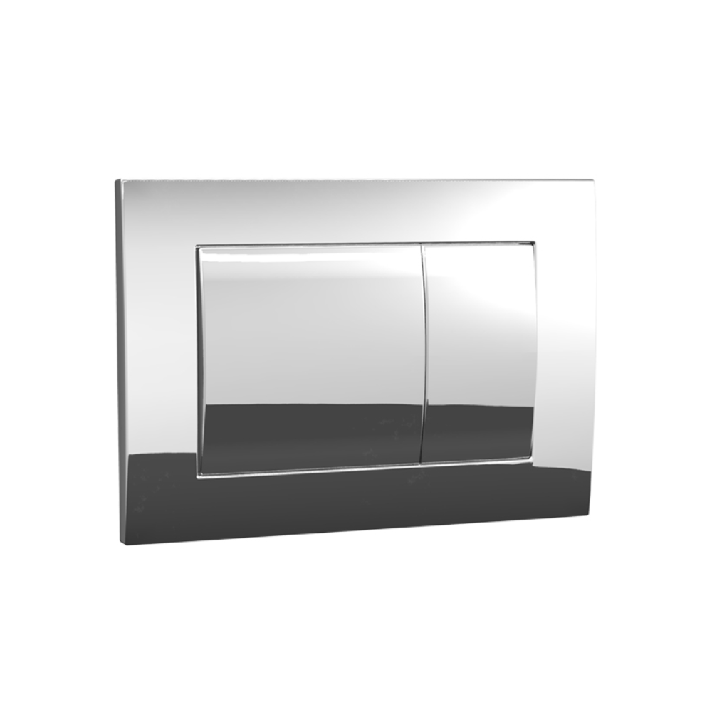 Plumbline Flush Plate Speedo Metal Flush Panel | Chrome