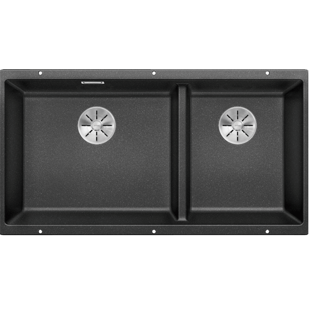Blanco Kitchen Sinks - Granite Blanco Silgranit Subline 480/320-U Double Sink | Anthracite