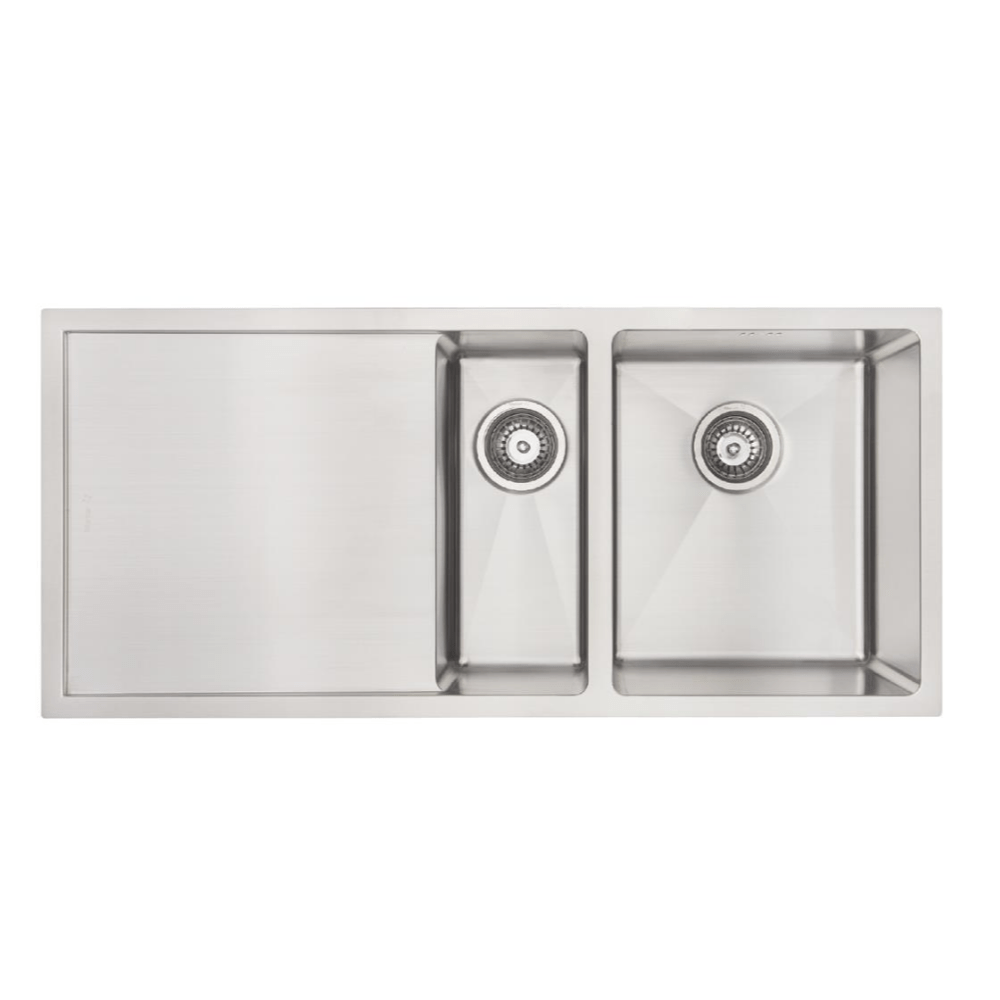 Mercer Kitchen Sinks Mercer DV Salisbury Double Sink with Drainer | 170 + 340mm