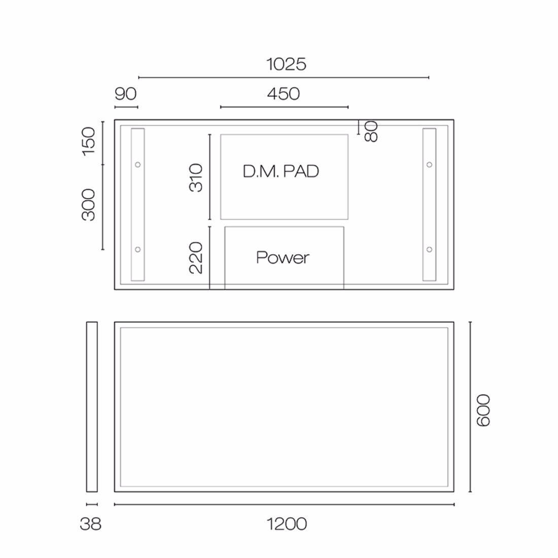 Progetto Mirrors Starlight 1200 Rectangle LED Mirror