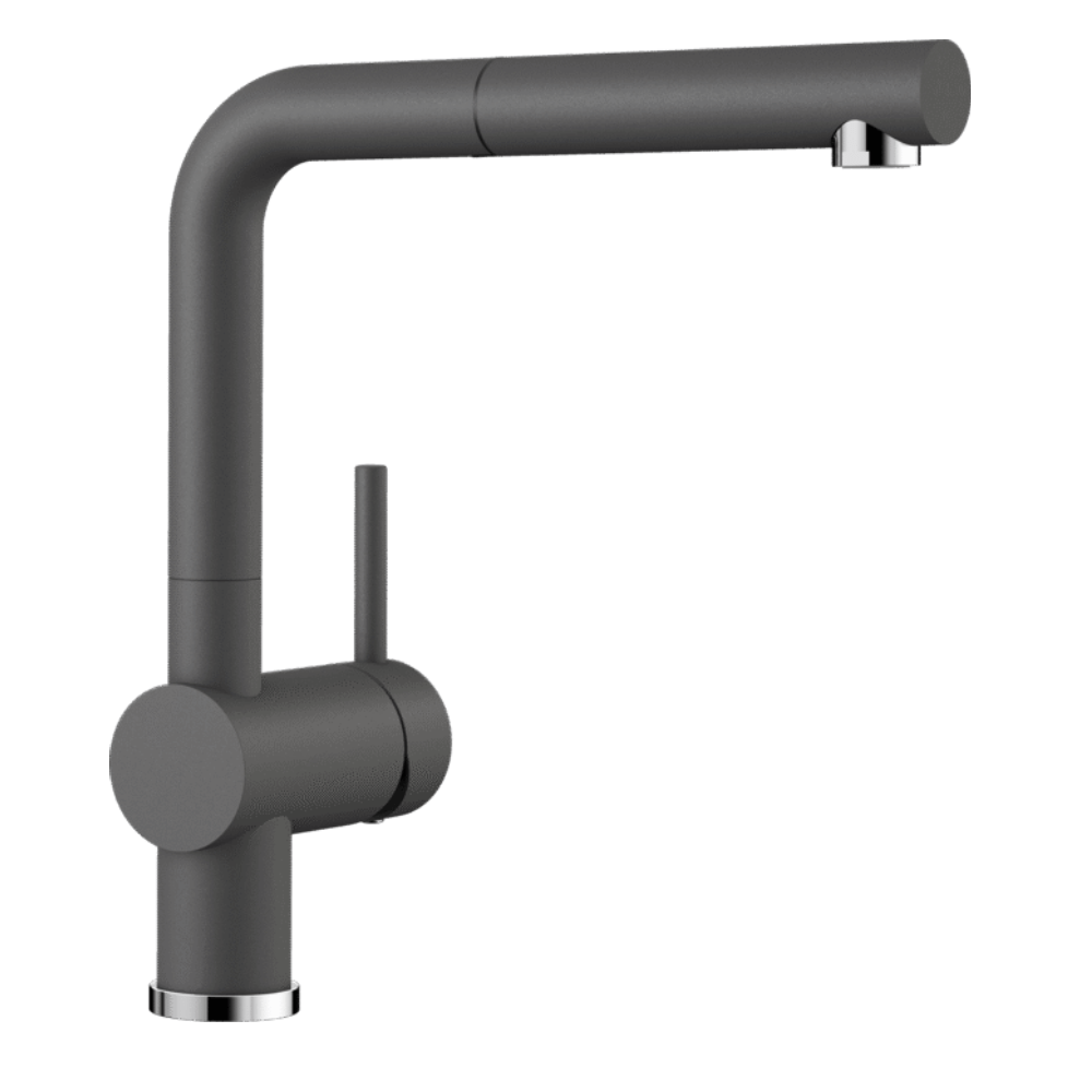 Blanco Kitchen Taps Blanco Linus S Kitchen Mixer with Pull Out Spout | Rock Grey