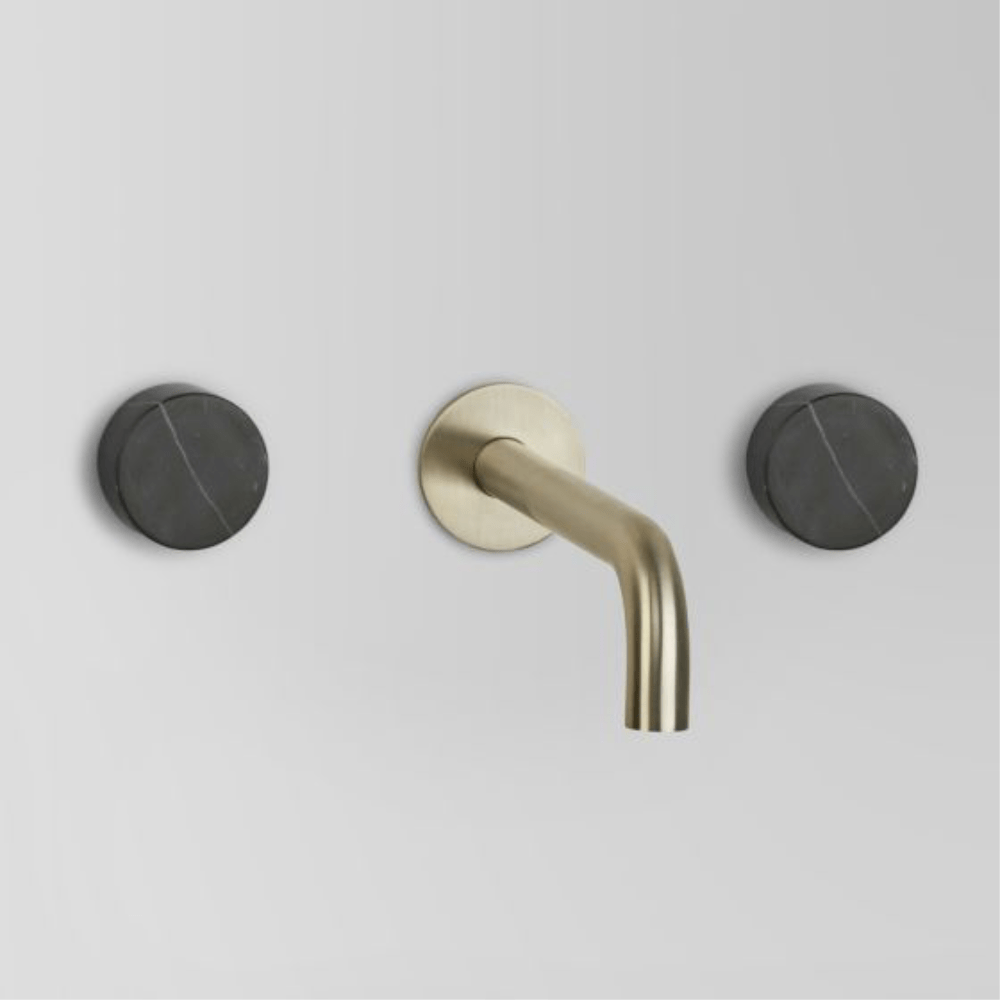 Astra Walker Basin Taps Astra Walker Assemble Wall Set with 200mm Spout | Marble Handle