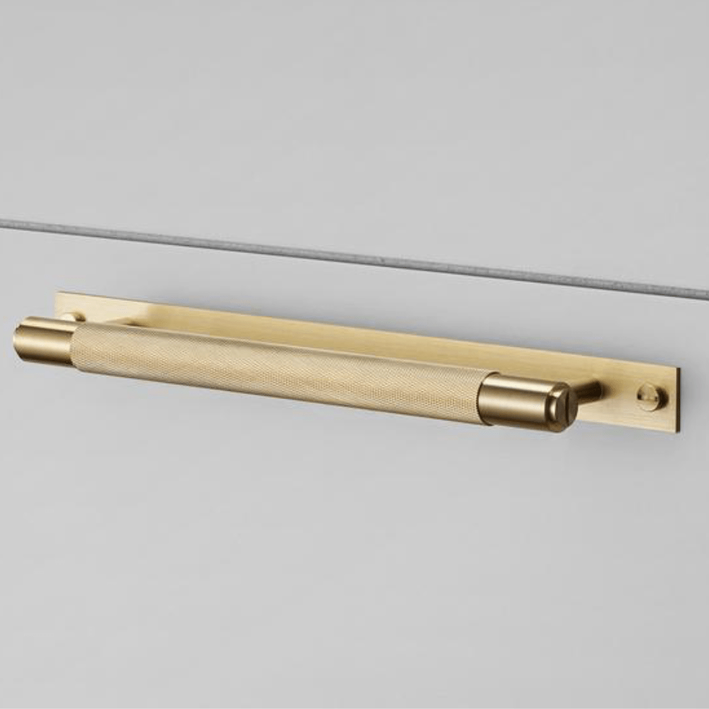 Buster + Punch Handles Buster + Punch Pull Bar Handle with Backplate | Brass