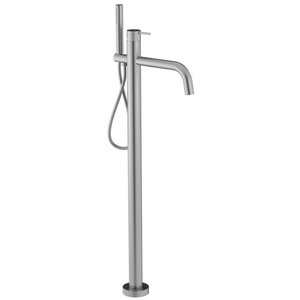 Plumbline Freestanding Bath Fillers Oli 316 Floor Mount Bath Filler & Hand Shower with Linea Handle