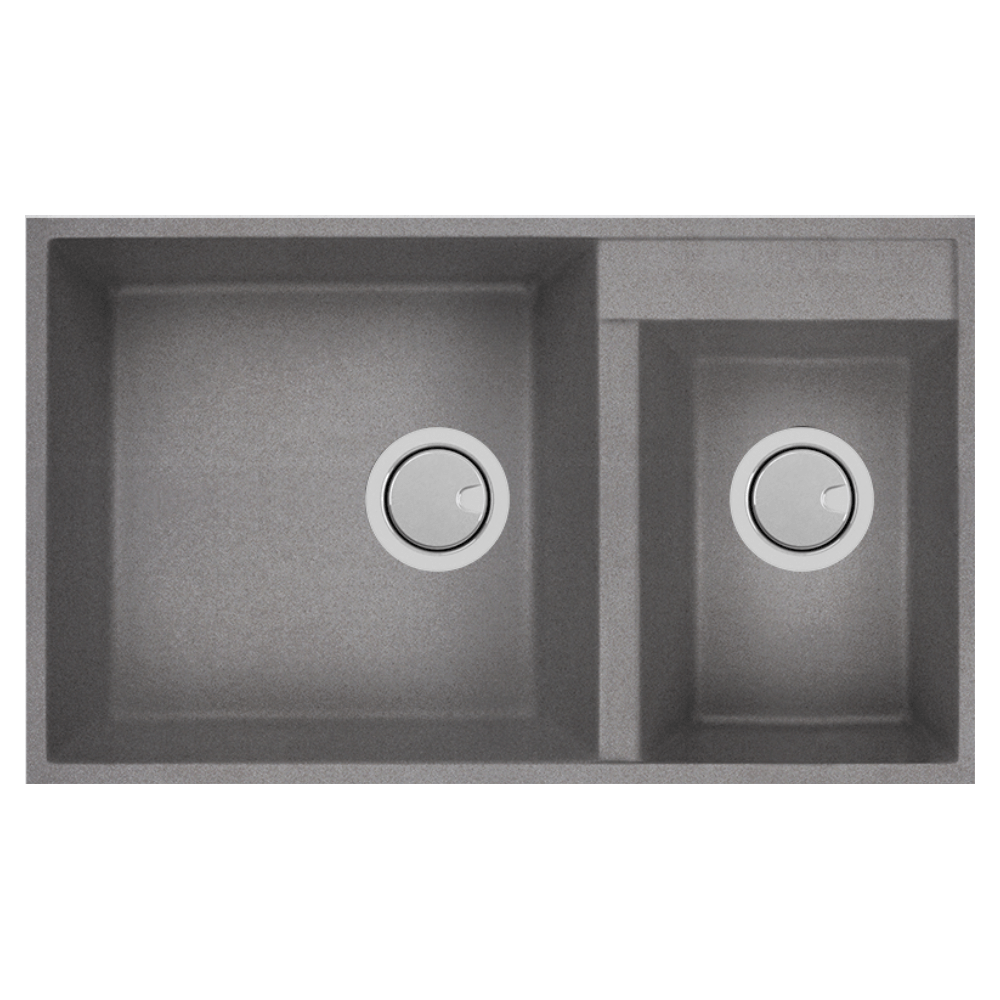Acero Kitchen Sinks - Granite Mercer Duro Granite Pistoia Double Sink | 460 + 260mm