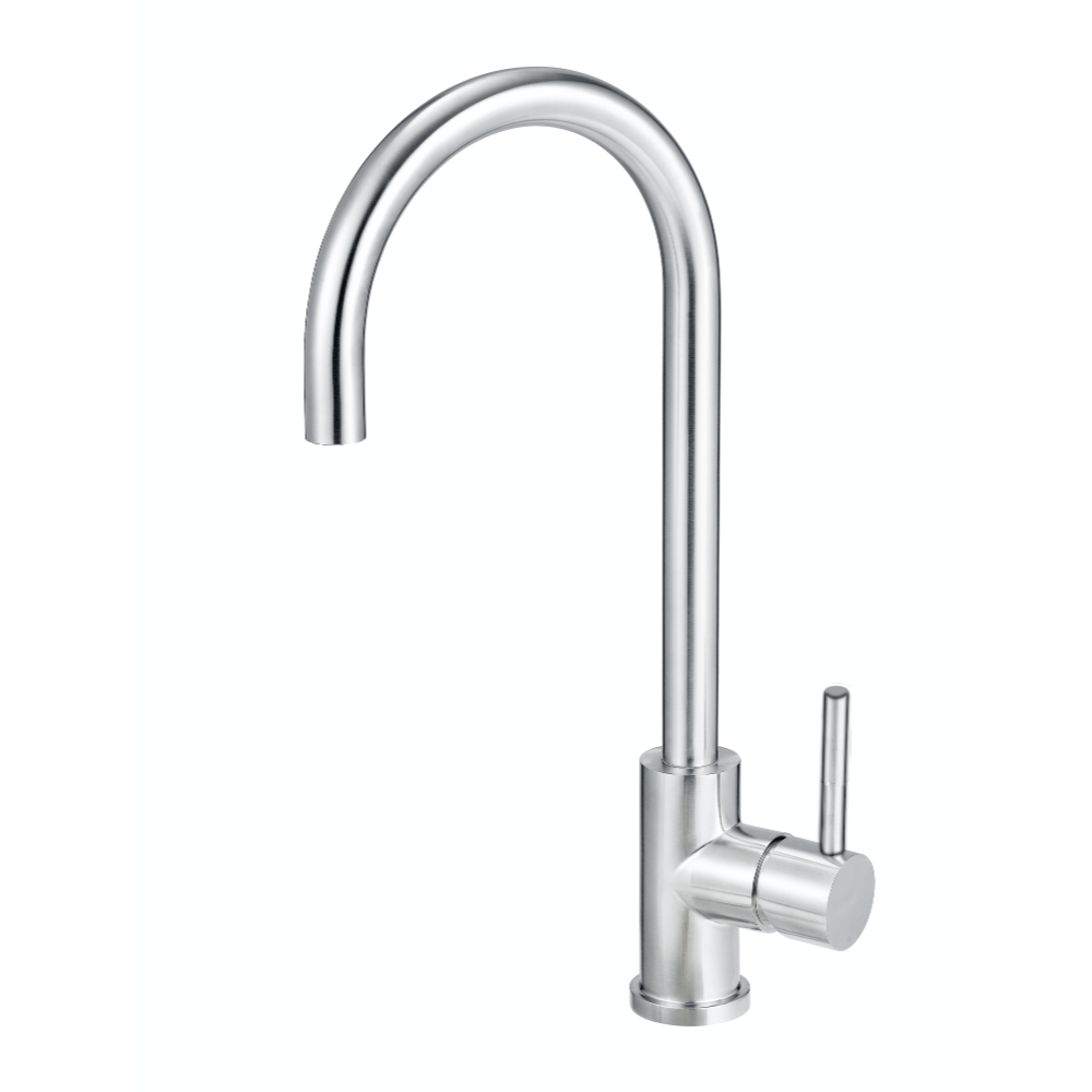 Mercer Kitchen Taps | Mercer Aurora Gooseneck Mixer | Stainless